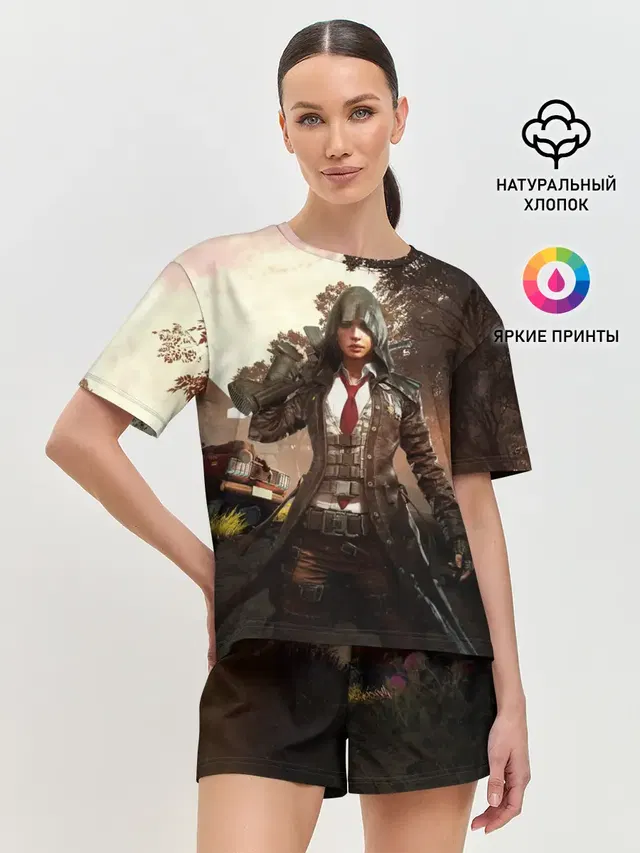 Женская пижама с шортами
