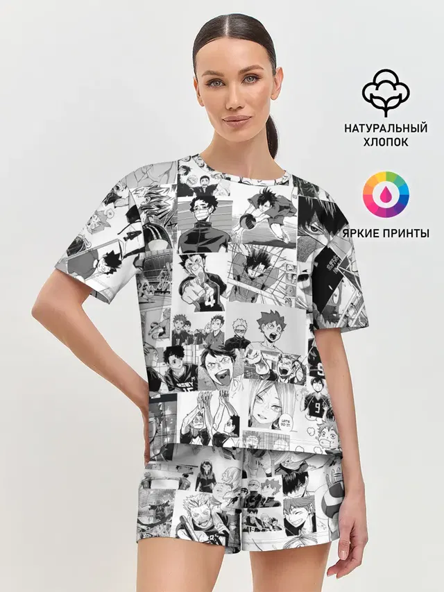 Женская пижама с шортами