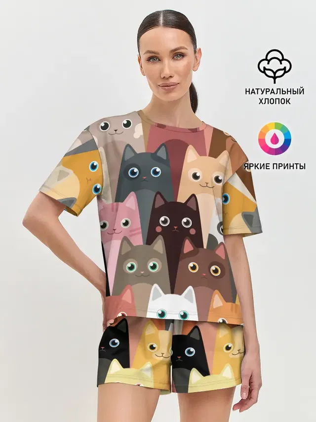 Женская пижама с шортами