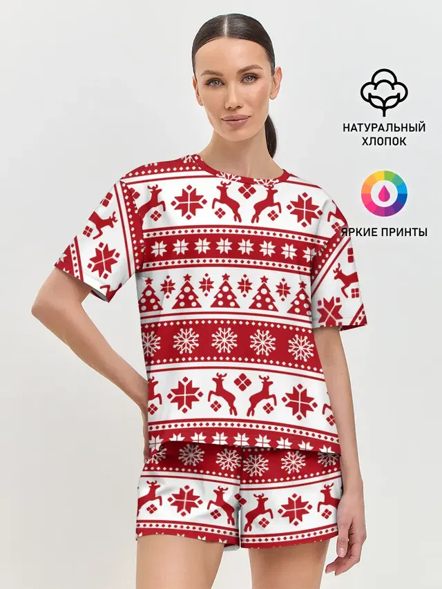 Женская пижама с шортами