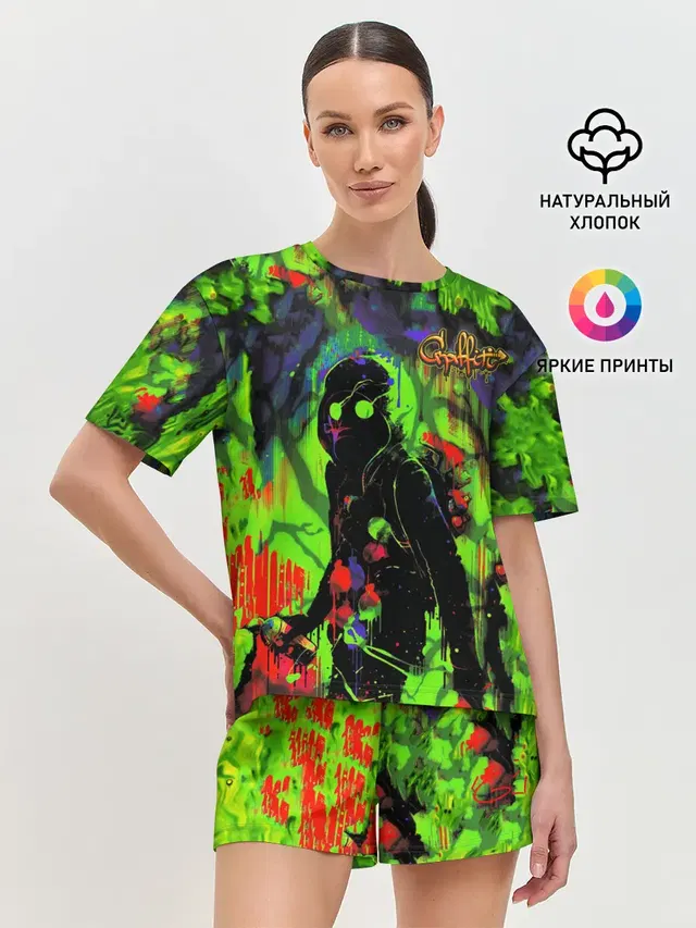 Женская пижама с шортами
