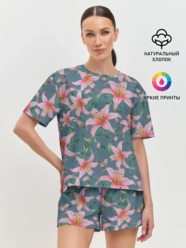 Женская пижама с шортами