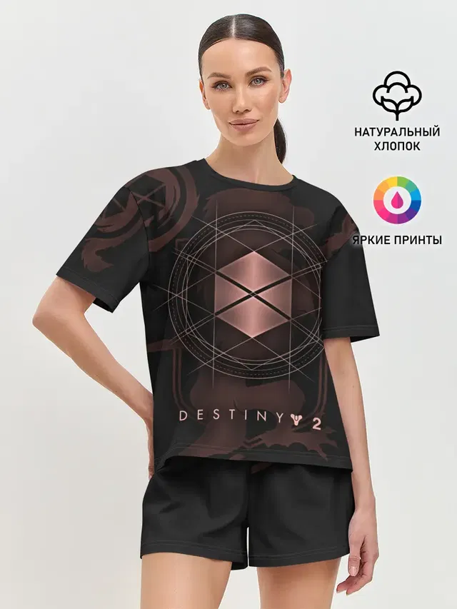 Женская пижама с шортами с принтом «Destiny — DESTINY, TITAN»