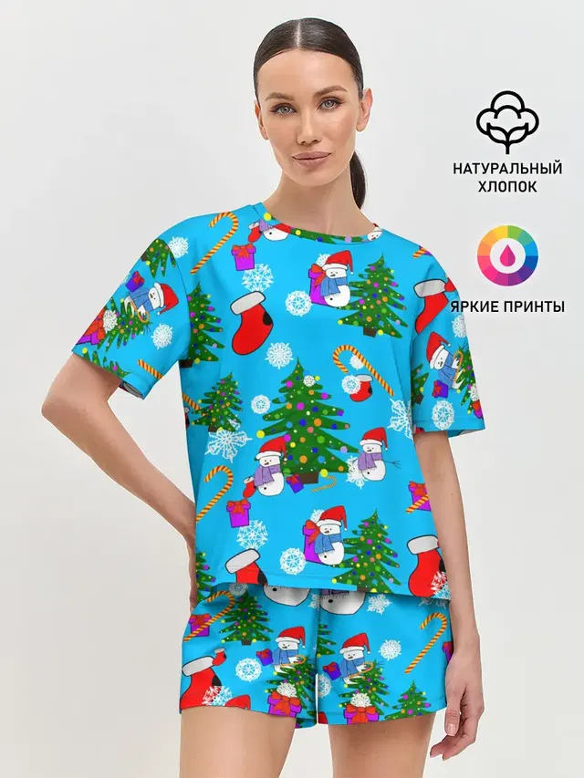 Женская пижама с шортами