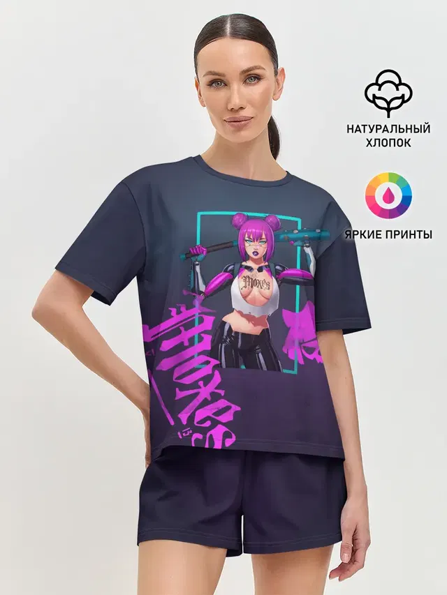 Женская пижама с шортами