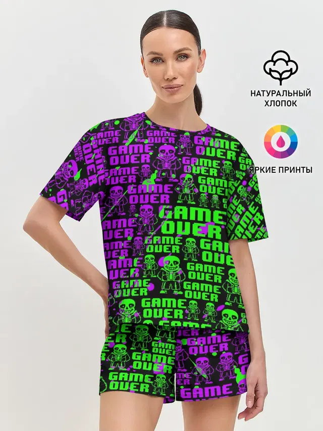 Женская пижама с шортами