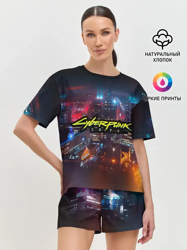 Женская пижама с шортами