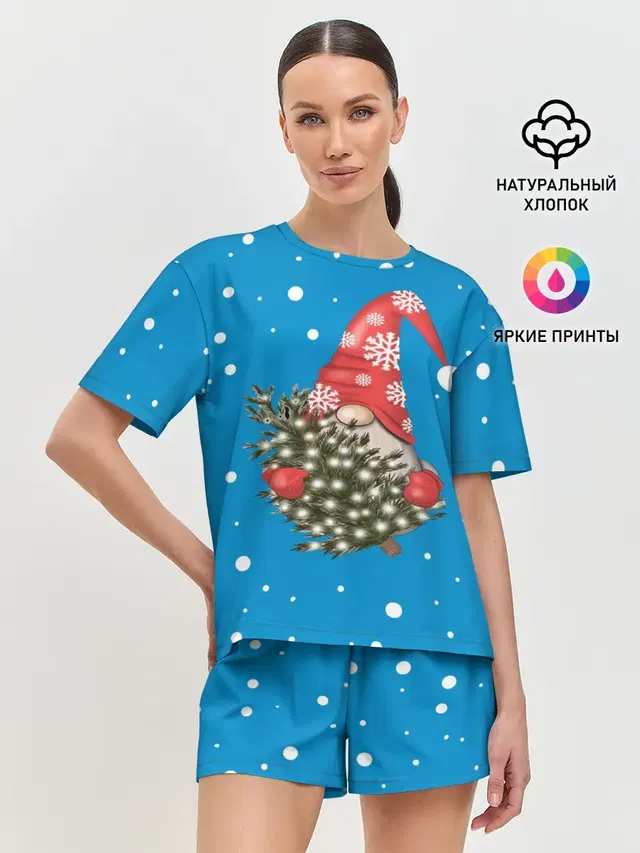 Женская пижама с шортами