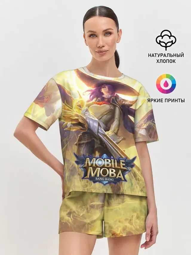 Женская пижама с шортами с принтом «Mobile Legends: Bang Bang — Mobile legends»