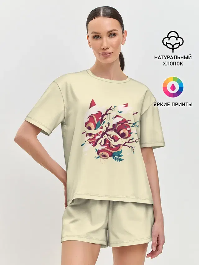 Женская пижама с шортами