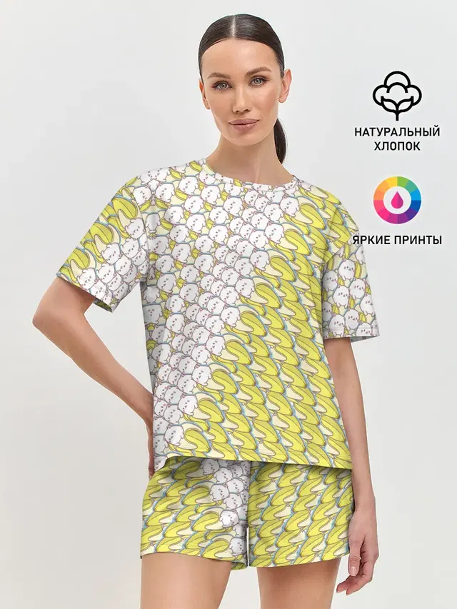 Женская пижама с шортами