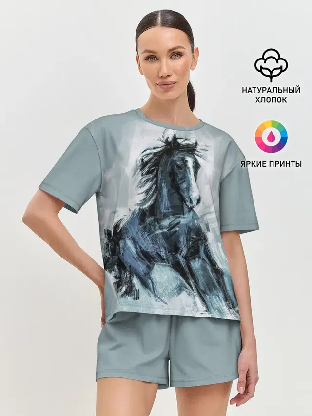 Женская пижама с шортами
