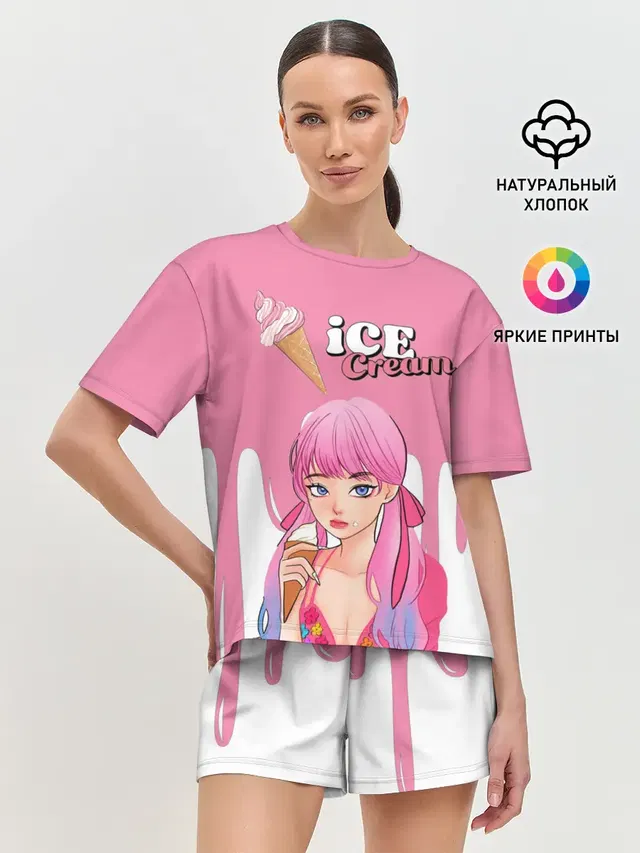 Женская пижама с шортами