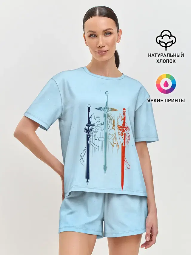 Женская пижама с шортами