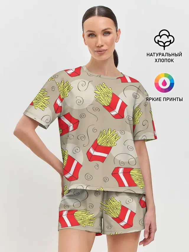 Женская пижама с шортами