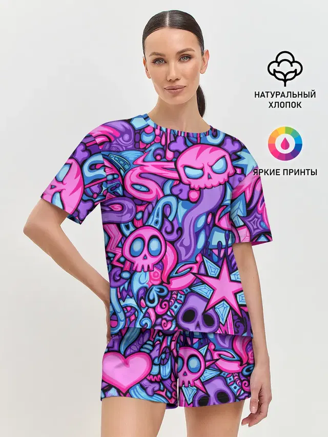 Женская пижама с шортами