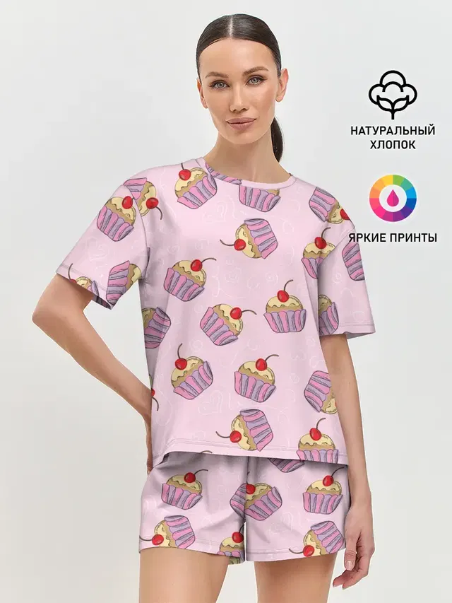 Женская пижама с шортами