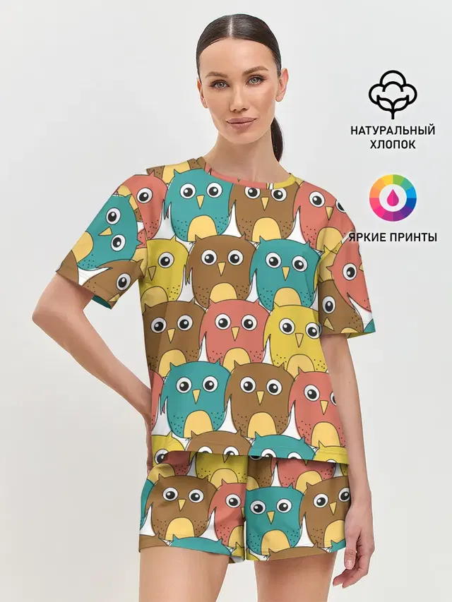 Женская пижама с шортами