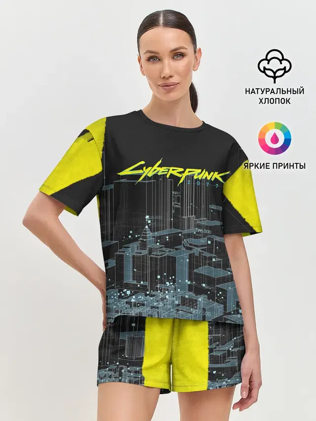 Женская пижама с шортами