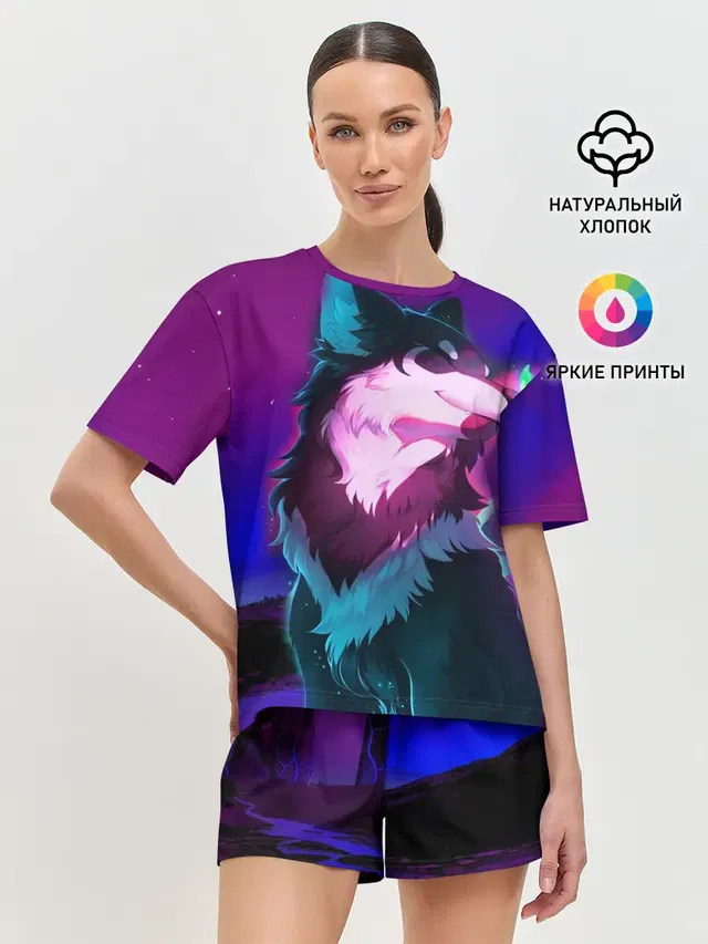 Женская пижама с шортами