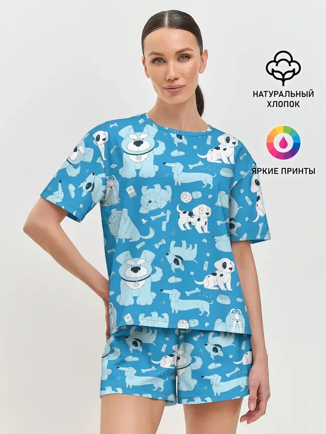 Женская пижама с шортами