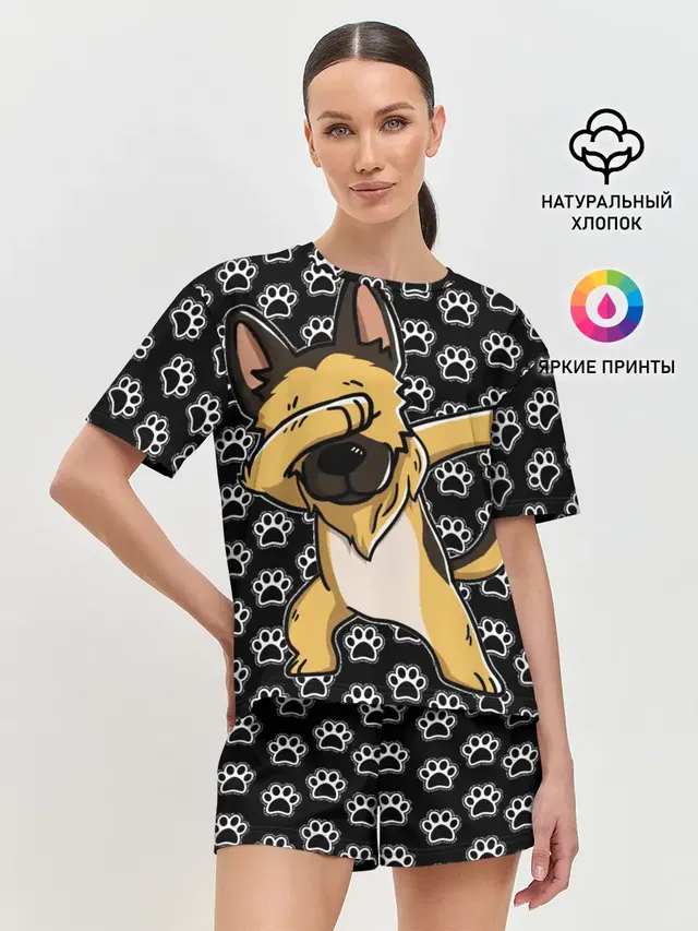 Женская пижама с шортами