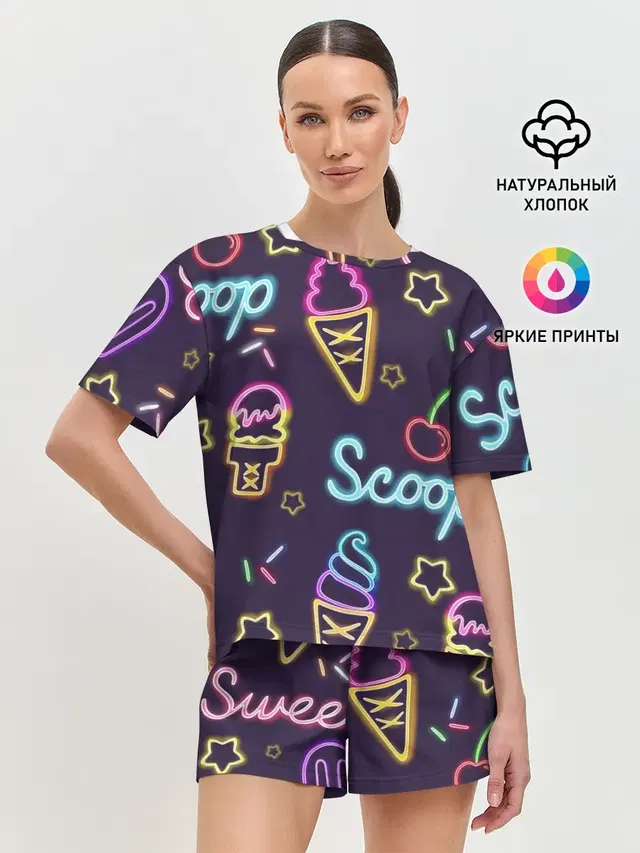 Женская пижама с шортами