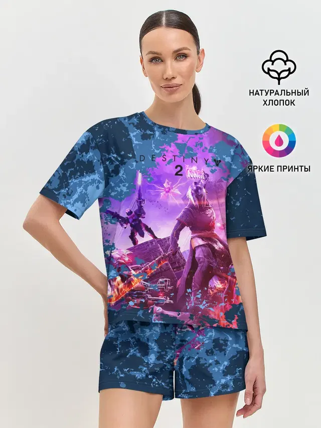 Женская пижама с шортами с принтом «Destiny — Destiny 2 : Beyond Light»