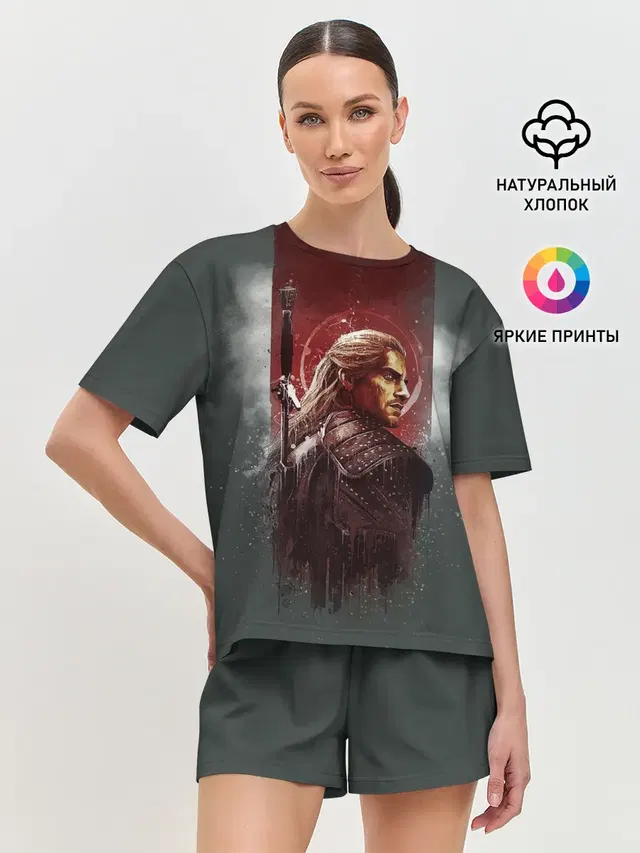 Женская пижама с шортами