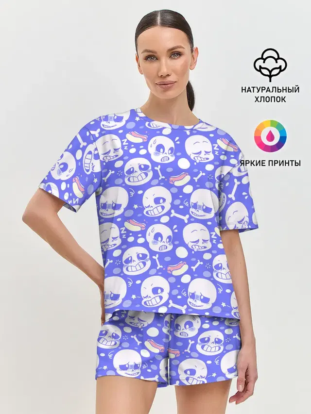 Женская пижама с шортами