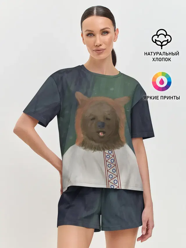Женская пижама с шортами