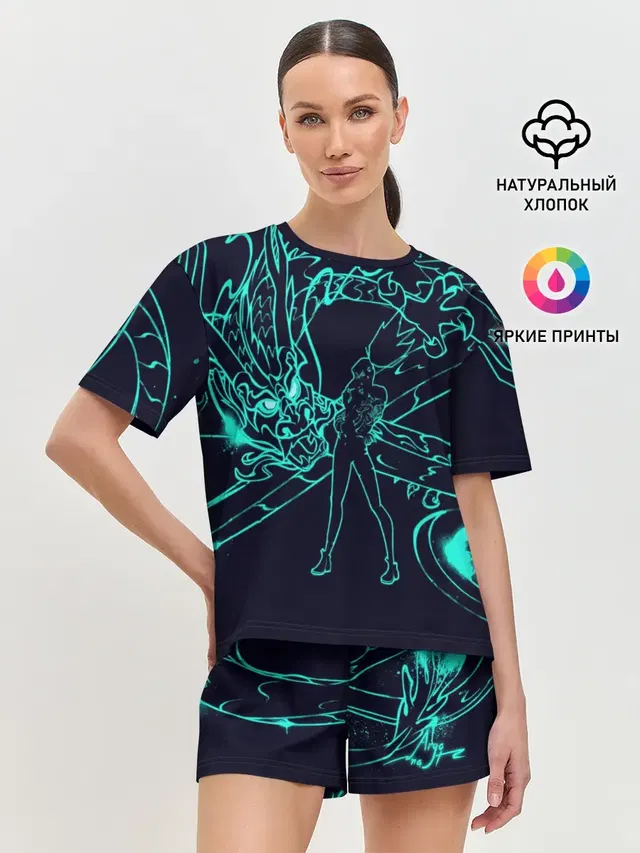 Женская пижама с шортами