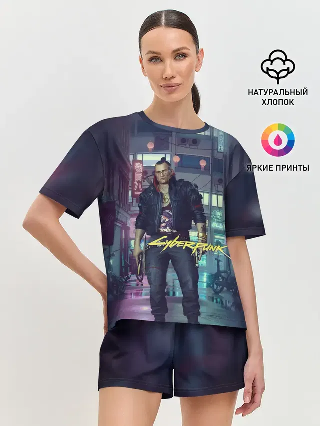 Женская пижама с шортами