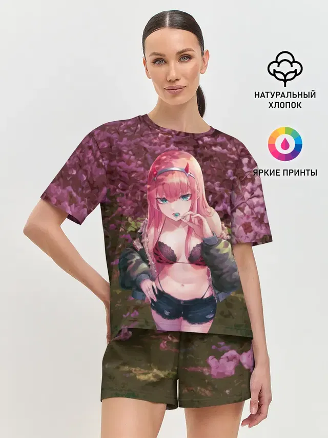 Женская пижама с шортами