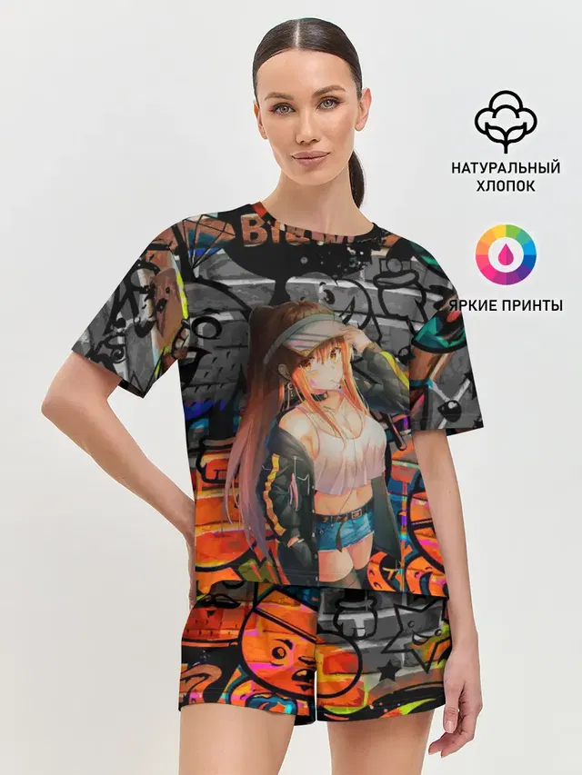 Женская пижама с шортами