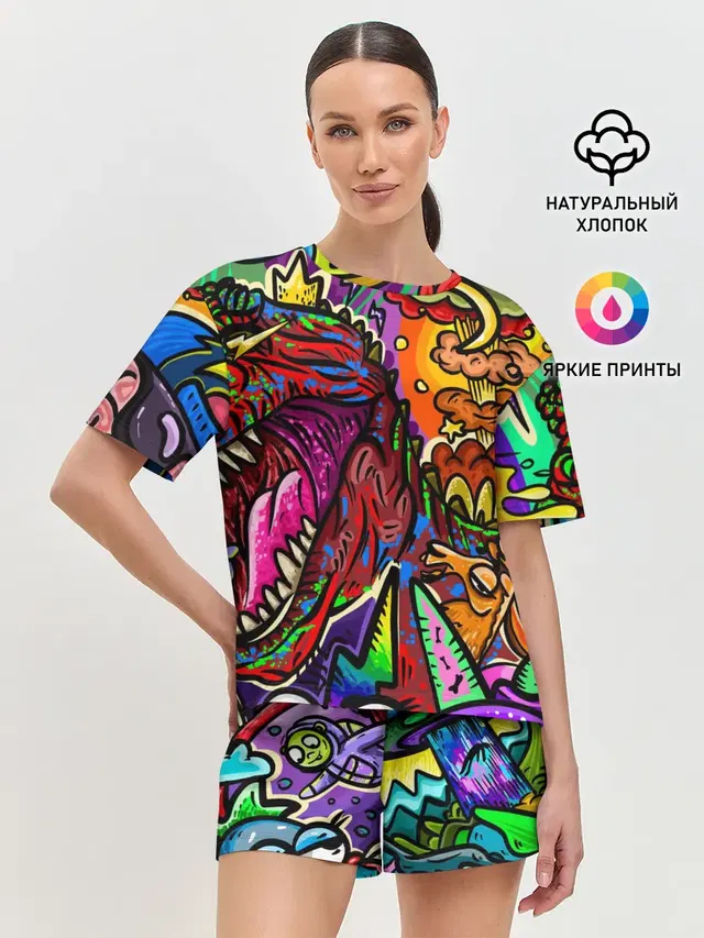 Женская пижама с шортами