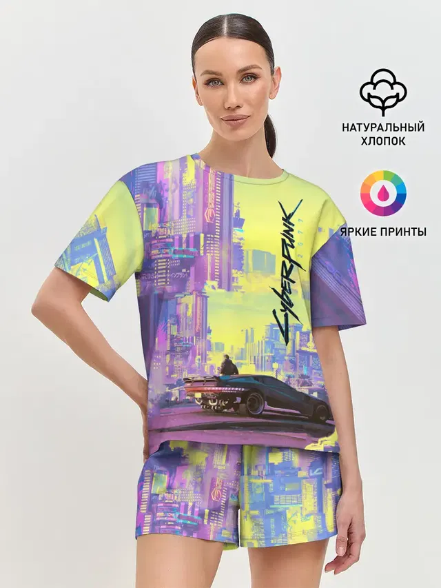 Женская пижама с шортами