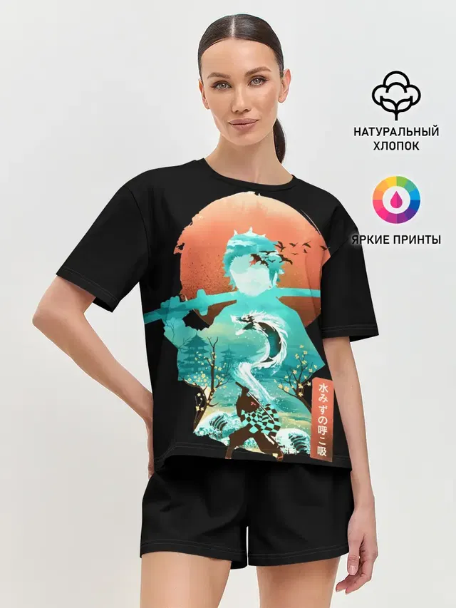 Женская пижама с шортами