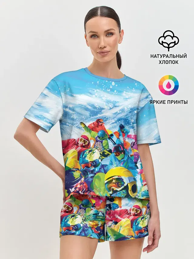 Женская пижама с шортами