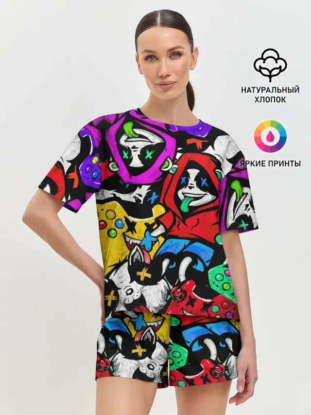 Женская пижама с шортами