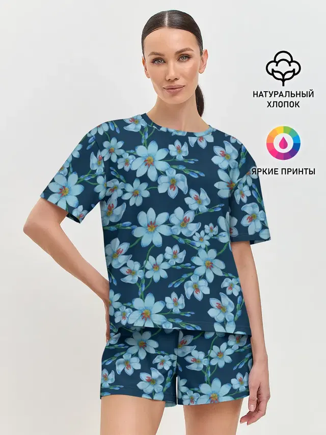 Женская пижама с шортами