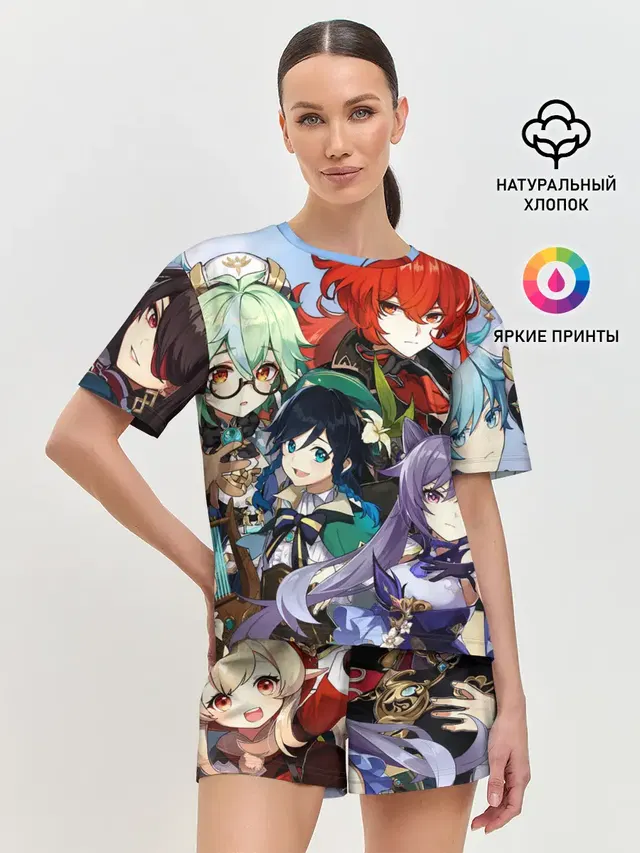 Женская пижама с шортами
