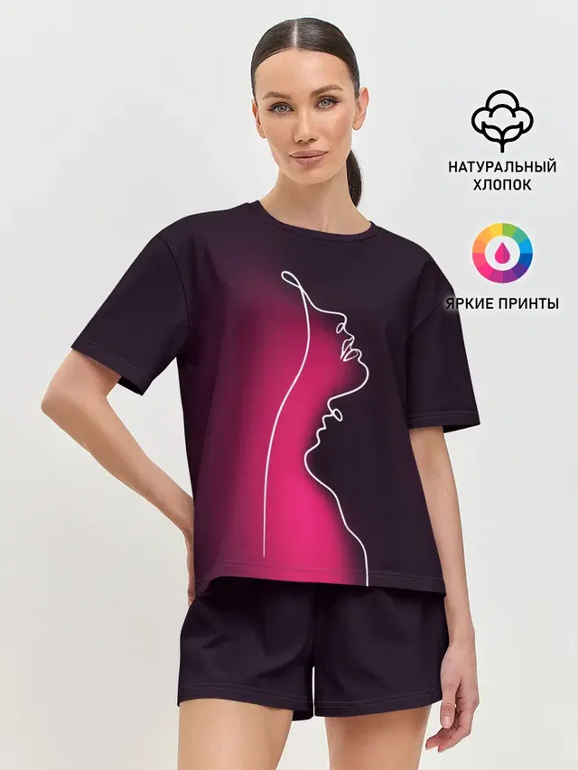 Женская пижама с шортами