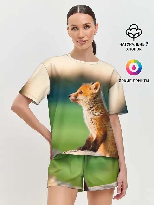 Женская пижама с шортами