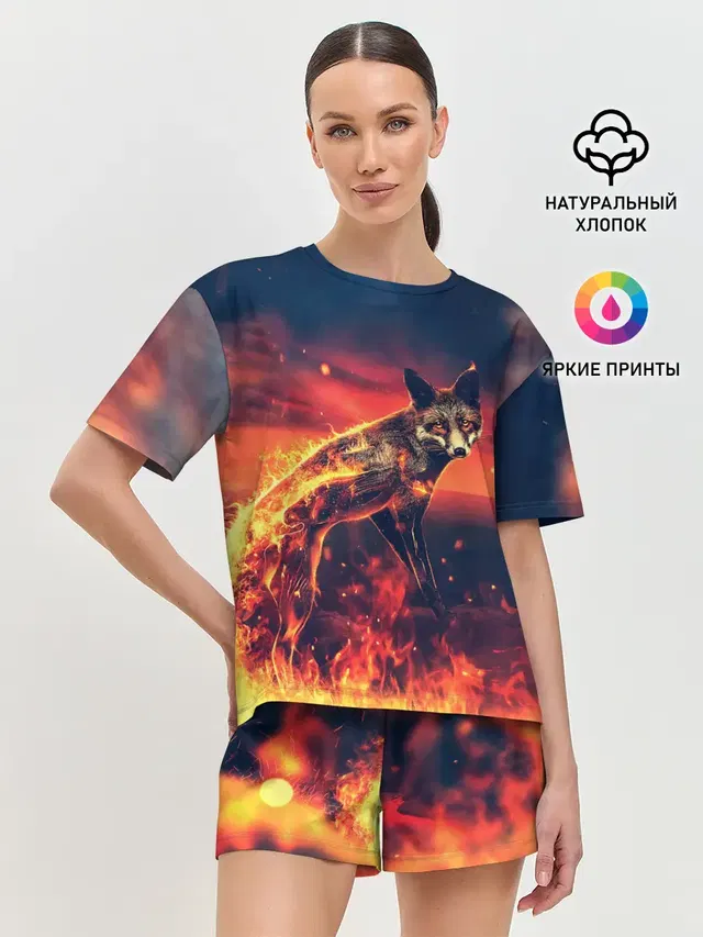 Женская пижама с шортами
