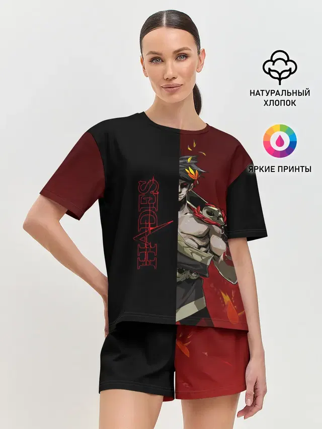 Женская пижама с шортами с принтом «Zagreus»