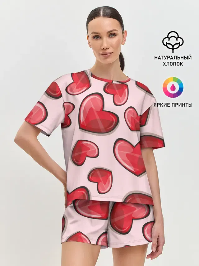 Женская пижама с шортами
