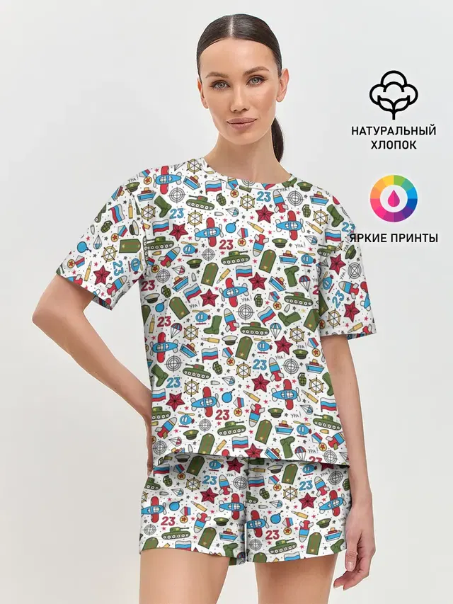 Женская пижама с шортами