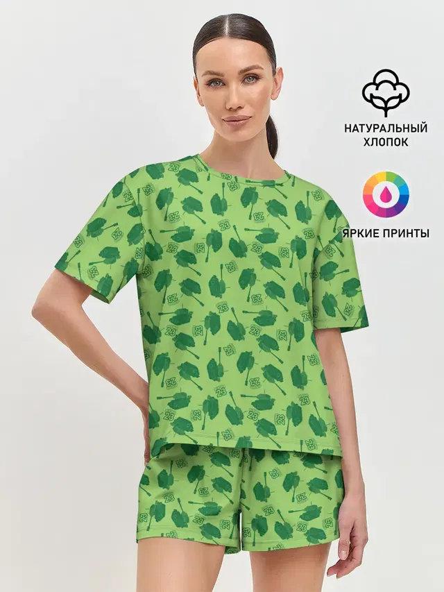 Женская пижама с шортами