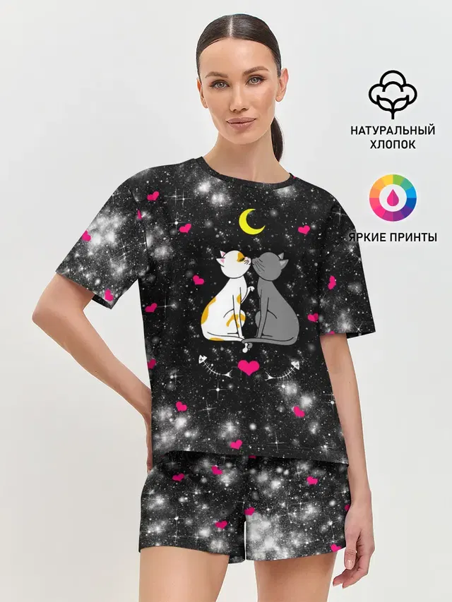 Женская пижама с шортами